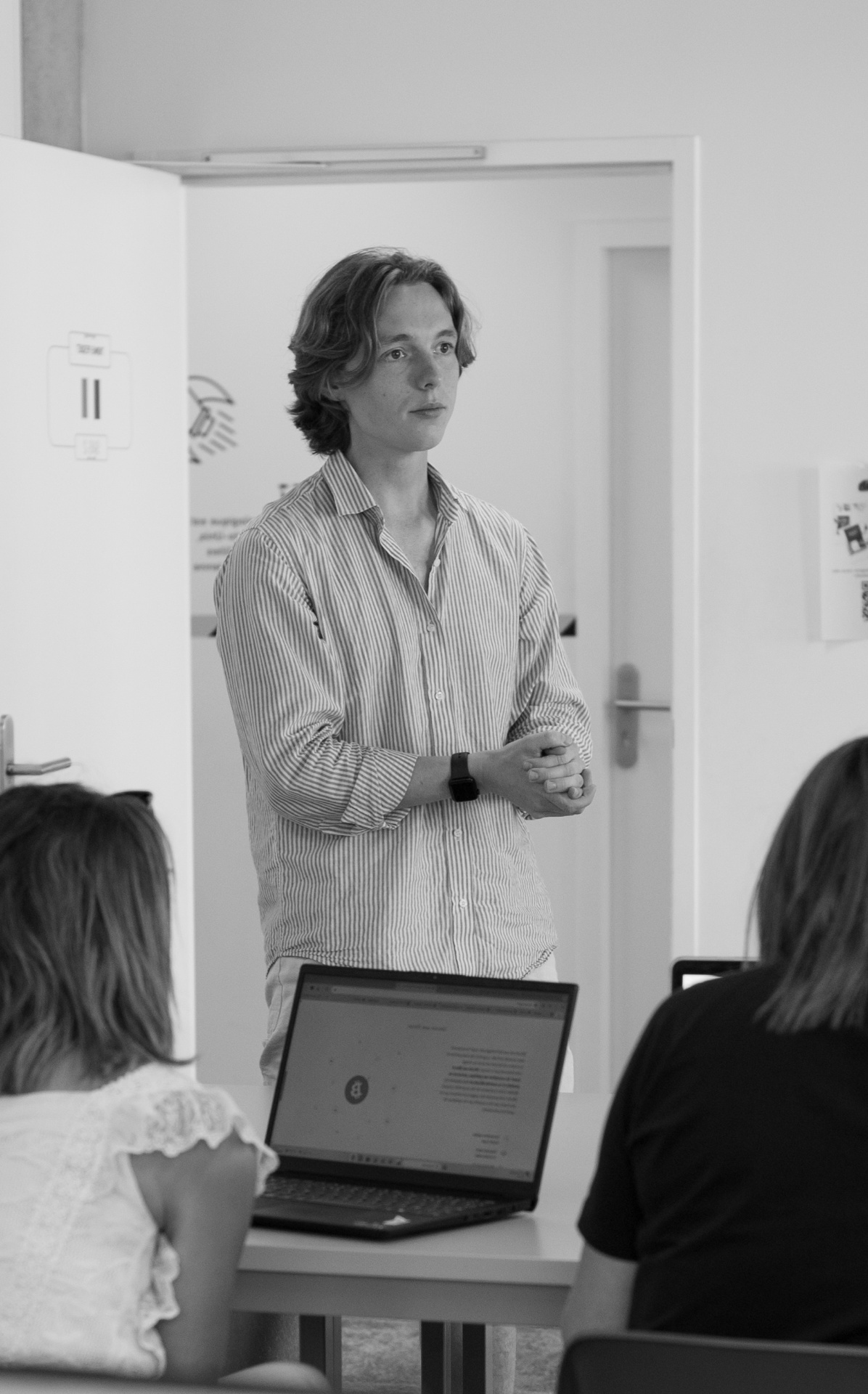 Eloi Demeerseman animant un workshop