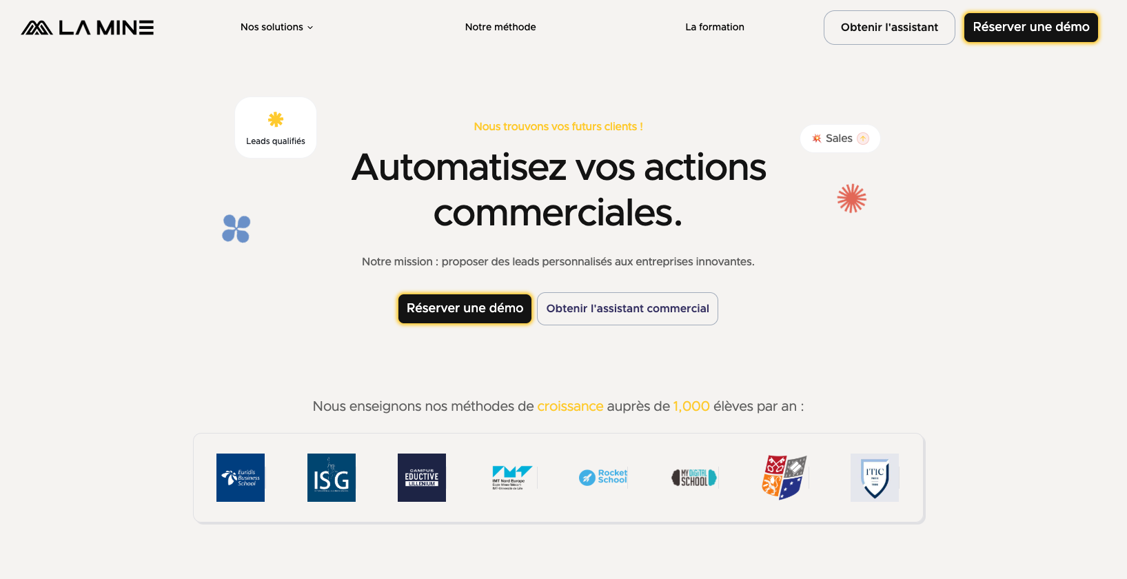 La-Mine.io — Sales Audit & Automation Agency