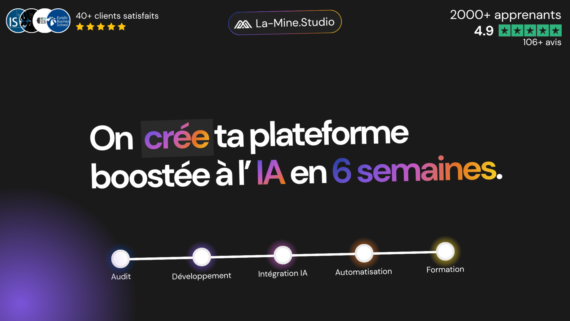 La Mine Studio · Startup Studio boosté à l'IA